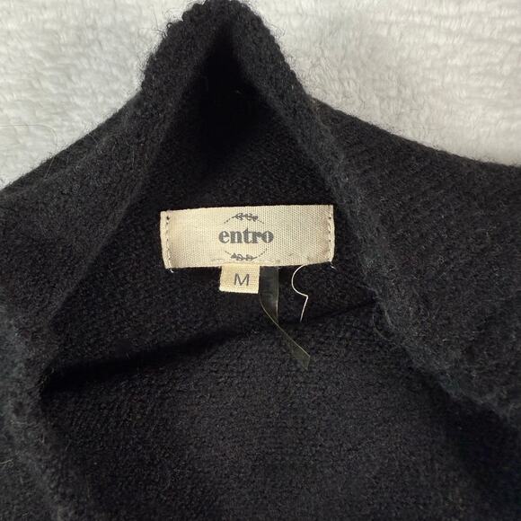 Entro Black, Brown and White Color Block Sweater Size Medium - Picture 3 of 6